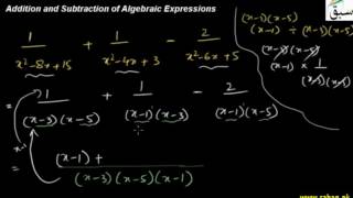 Adding and Subtracting Algebraic Expressions
