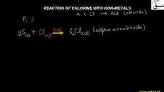 Reaction of Chlorine with Non-Metals