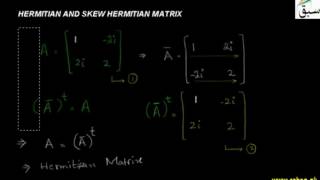Hermitian and Skew Hermitian Matrix