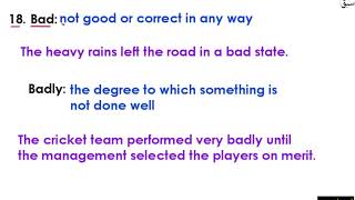 Word Pairs (5)- [meanings & Sentences] Part 4