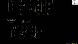 Problem-Solution of Homogeneous Linear Equations