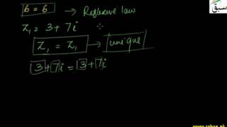 Reflexive & Symmetric Law of Complex Number