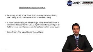 public policy analysis MPA404 LECTURE 05  MP4