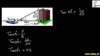when Given Sides-Angle of Elevation-Depression