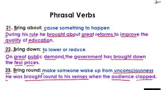 Phrasal Verbs (10)- [meanings & Sentences] Part 3