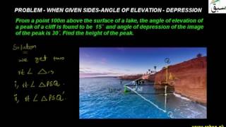 Problem3a-when Given Sides-Angle of Elevation-Depression