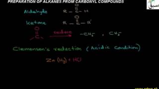 Preparation of Alkanes from Carbonyl Compounds