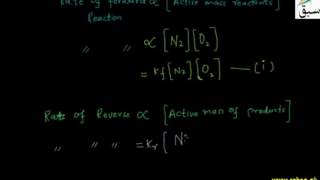 Application of Law of Mass Action