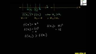 Increasing and Decreasing Functions