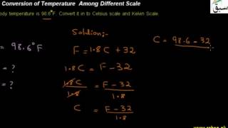Problem 2 on Conversion of Temperature Among Different Scale