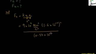 Problem-Electric and Gravitational Forces (A Comparison)