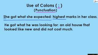 Colons with Series of Items (Rule 1-3)
