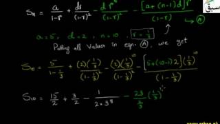Problem-Sum of n Terms of Arithmetical-Geometric Series