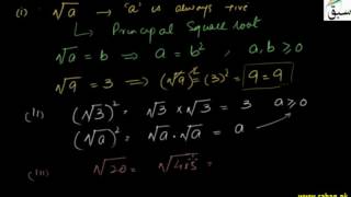 Properties of Square Root