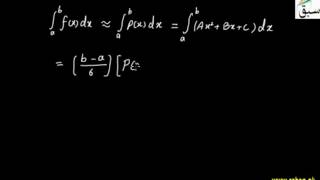 Simpsons Rule for Approxiamting Integral