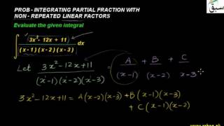 Problem1-Integrating Partial Fractions with Non-repeated Linear Factors
