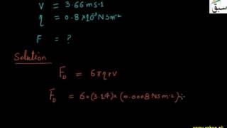 Problem on Viscous Drag and Stokes Law