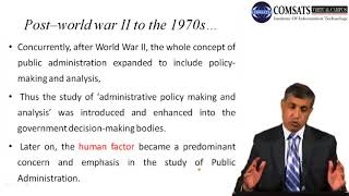 Public Administration in Pakistan  MPA401 LECTURE 05