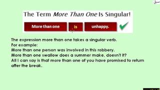 More on Subject-Verb Agreement (2)