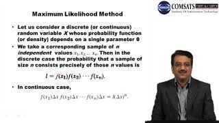 Mathematical Statistics Sta365 Lecture 28