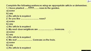 Articles (explanation/identify/insert articles)