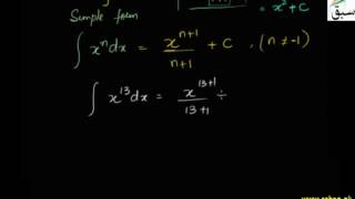 To Integrate x Raise to Power n