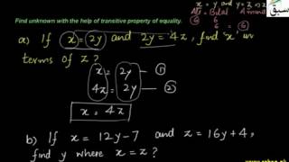 Problem 1: Transitive Property of Equality