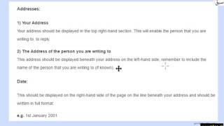 Formal/Informal Letter Comparison & Parts in Detail (discussion)
