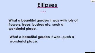 Ellipses (use of three dots) (explanation with examples)