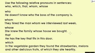 Exercise-Relative Pronouns