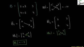More on Properties of Determinants