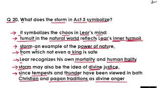 King Lear Q & A Part 4